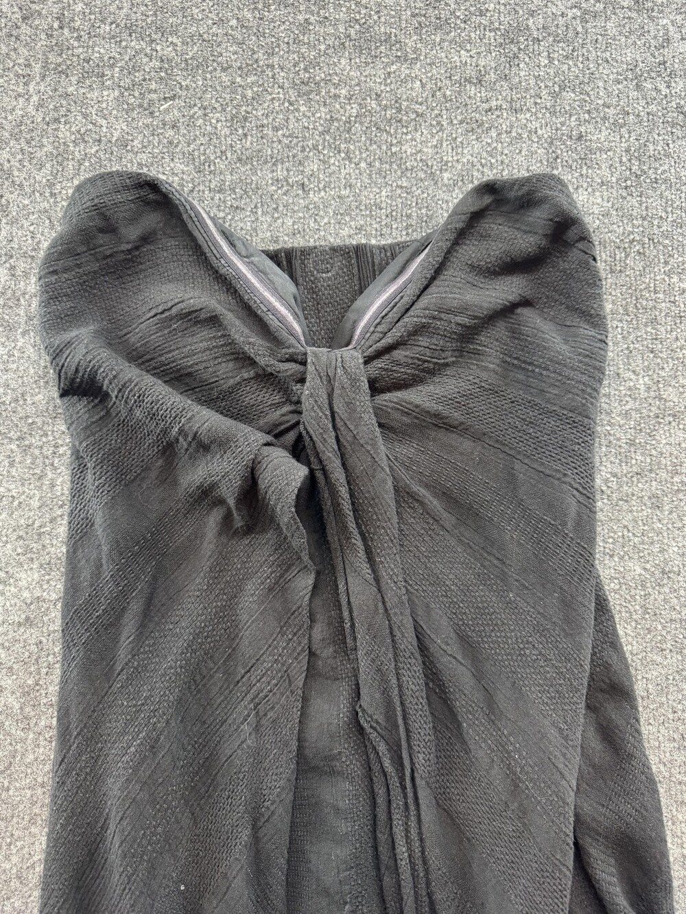 Lu & Elle Backpack Womens Medium Gray Abstract Canvas Drawstring Flap Daypack